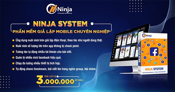 Cách hack like facebook trên máy tính hiệu quả với Ninja System