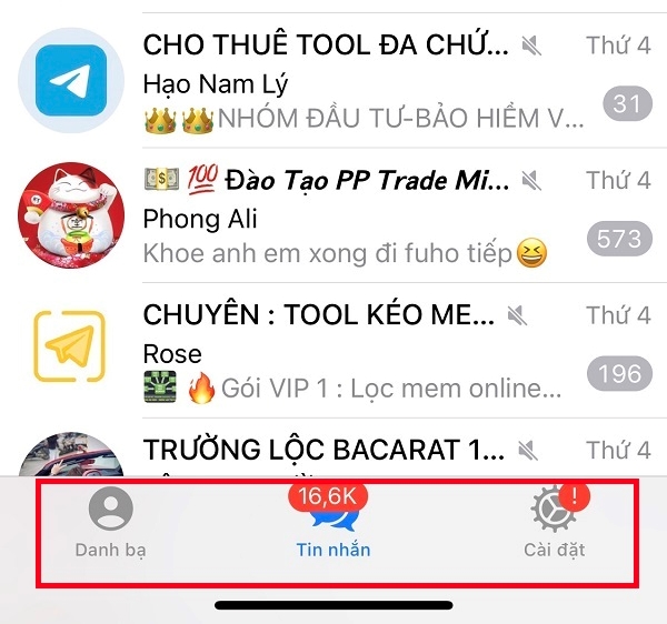 kiểm tra ứng dụng đã chuyển sang tiếng Việt