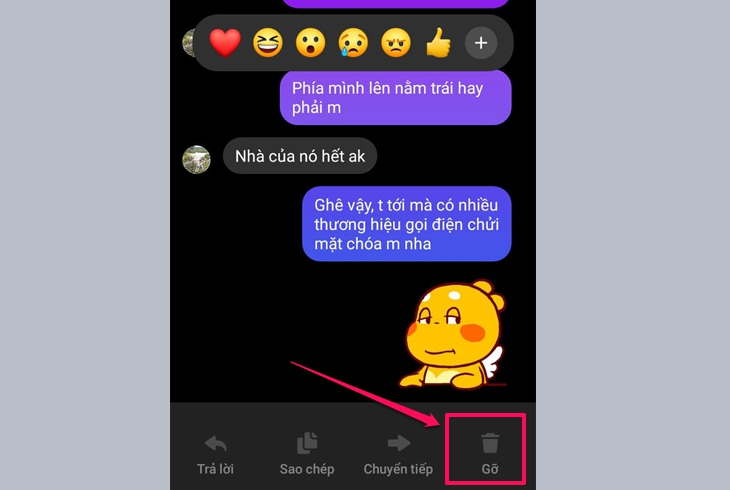 Cách xóa cuộc trò chuyện cả 2 bên trên Messenger